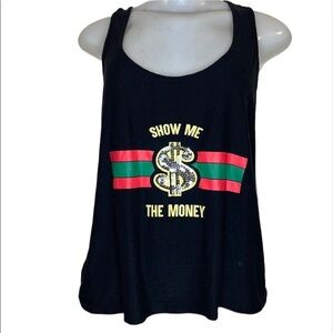Not A Morning Person Tank Top Black Size L